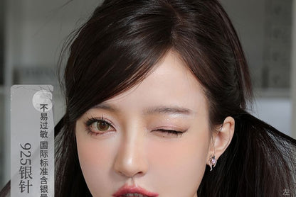 Stud Ear / Cuff Simple Earring Sterling Silver Spider