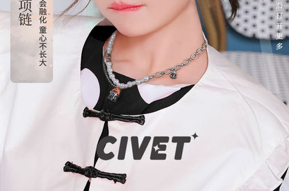 Pumpkin Halloween ChiropteraPearl Necklace