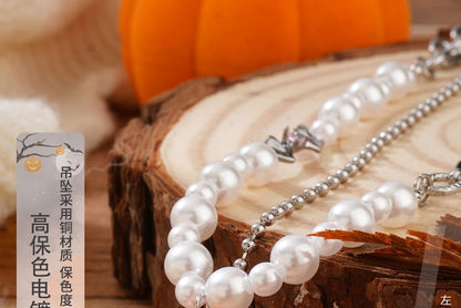 Pumpkin Halloween ChiropteraPearl Necklace