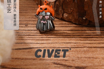 Pumpkin Halloween ChiropteraPearl Necklace