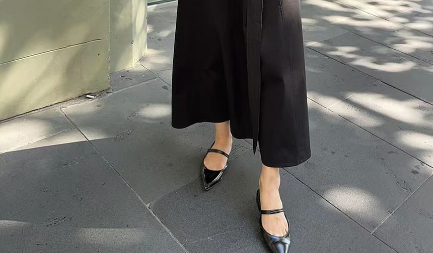 Collared Mock Two-Piece Long-Sleeve A-Line Maxi Dress