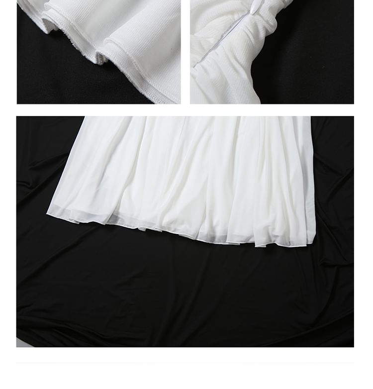 One Shoulder Sleeveless Cutout A-Line Maxi Dress