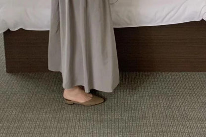 Long Sleeve Round Neck Ruched Cutout A-Line Maxi Dress