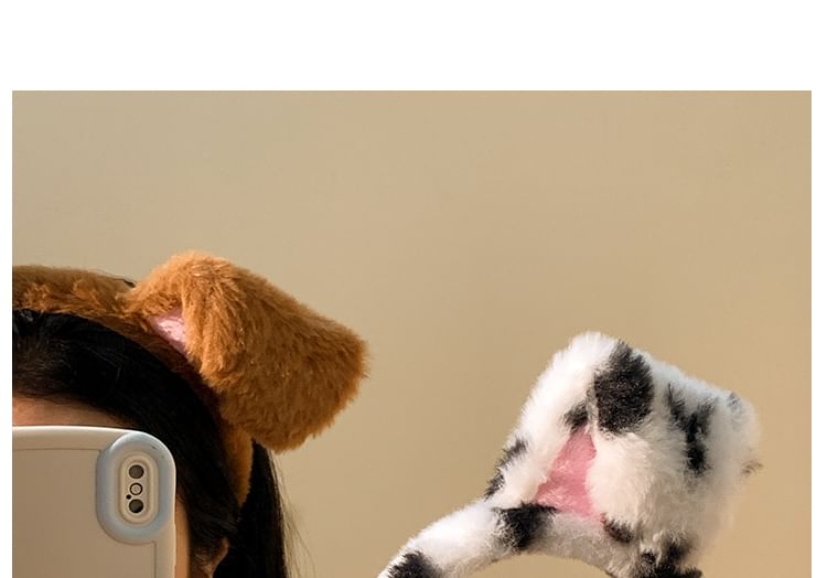 Face Designs) Animal Ear Headband (Various Wash Chenille