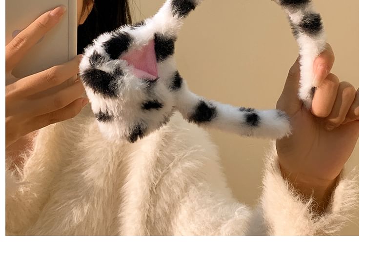 Face Designs) Animal Ear Headband (Various Wash Chenille