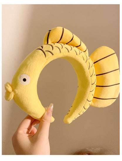 Headband Fish Face Wash Chenille