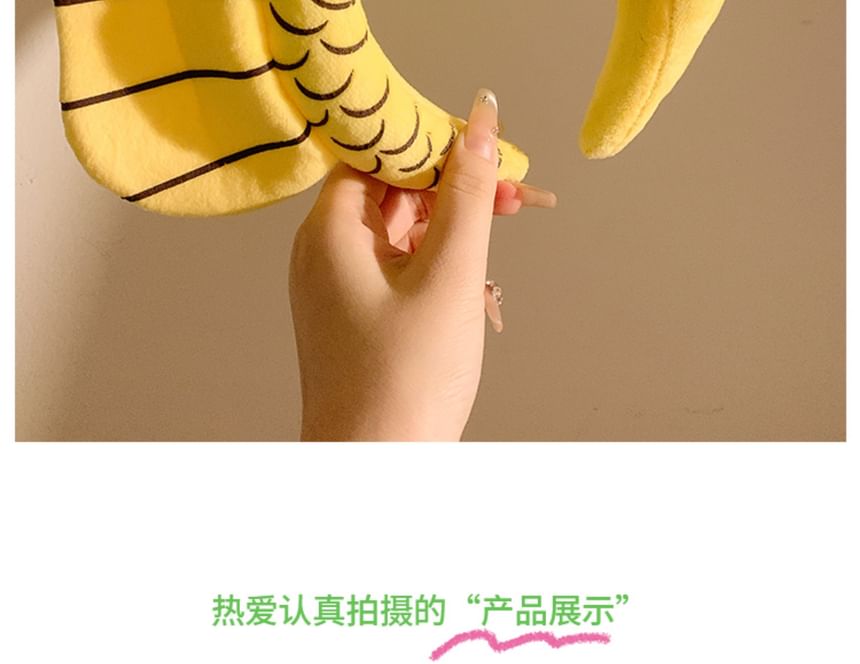 Headband Fish Face Wash Chenille