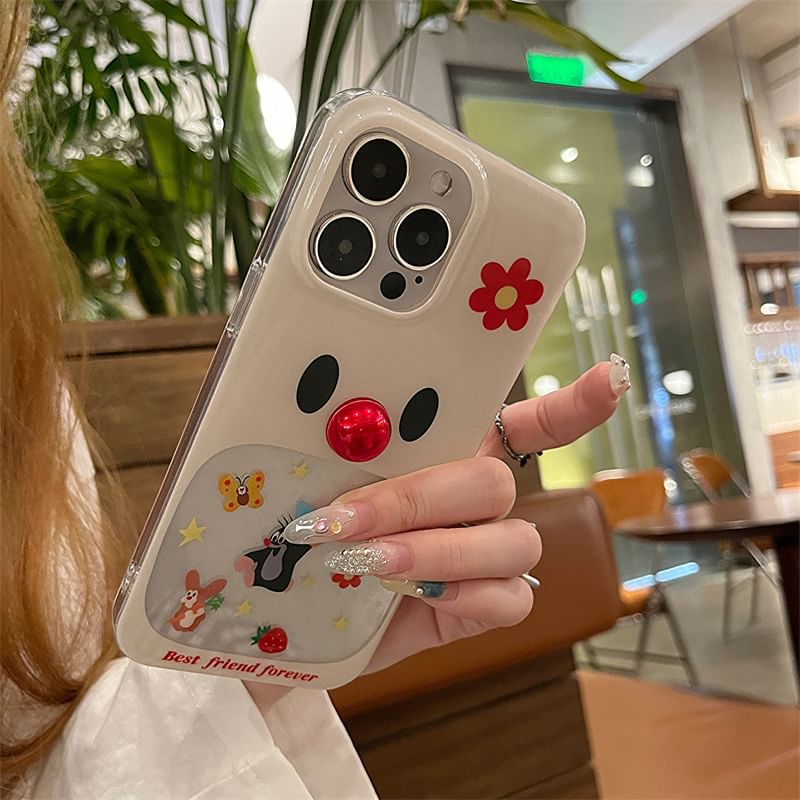 Phone Adhesive Set Case Cartoon Decoration Bead /