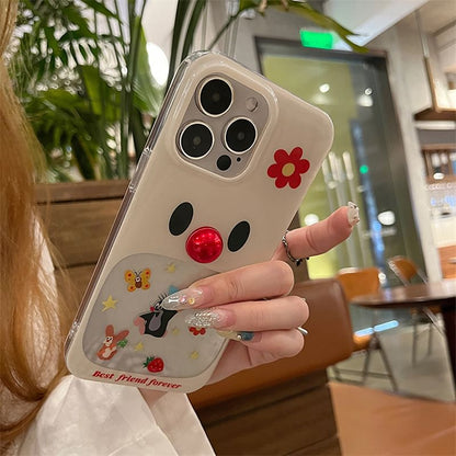 Phone Adhesive Set Case Cartoon Decoration Bead /