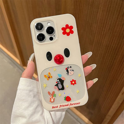 Phone Adhesive Set Case Cartoon Decoration Bead /