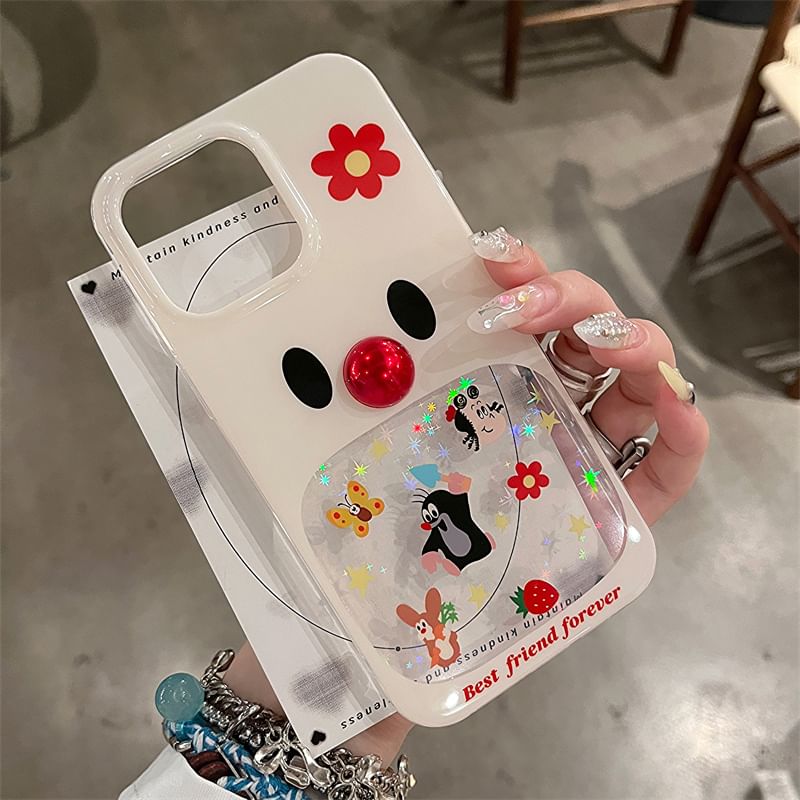 Phone Adhesive Set Case Cartoon Decoration Bead /