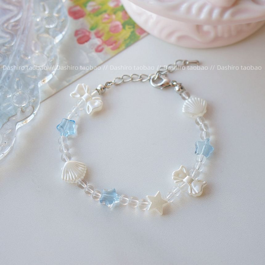Star Beaded Shell Bracelet