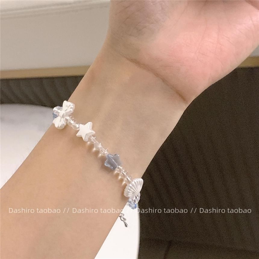 Star Beaded Shell Bracelet