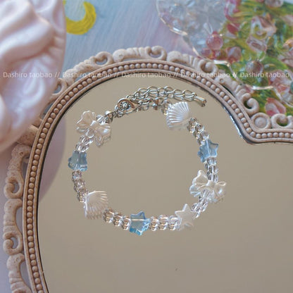 Star Beaded Shell Bracelet