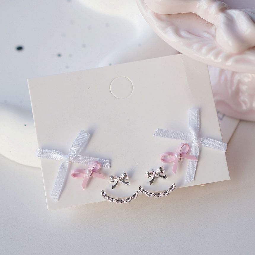 Earring Pairs: of Set Bow 3