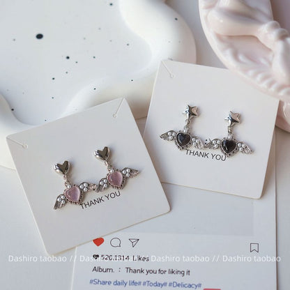 Heart Drop / Clip-On Earring Gemstone