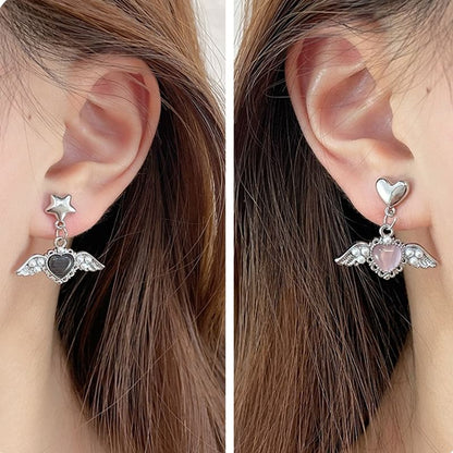 Heart Drop / Clip-On Earring Gemstone