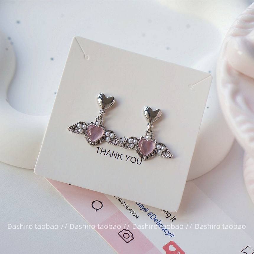 Heart Drop / Clip-On Earring Gemstone