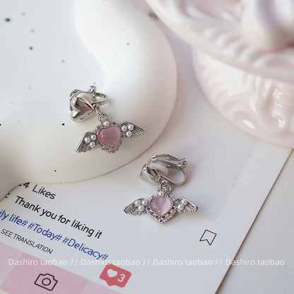 Heart Drop / Clip-On Earring Gemstone