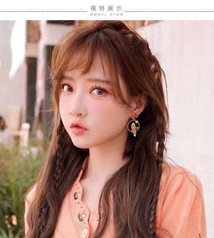 / Clip Earring On Fox Hoop