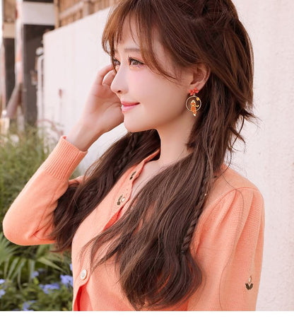 / Clip Earring On Fox Hoop