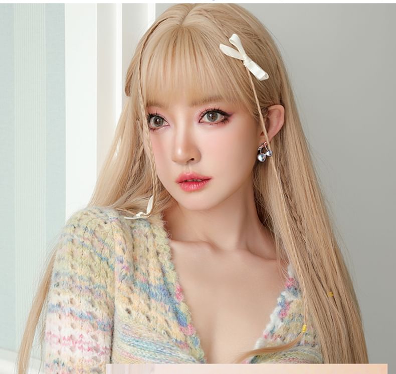 Cherry Clip-On Stud Earring Heart /