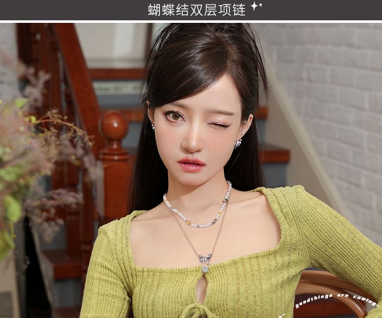 Layered Necklace Ribbon