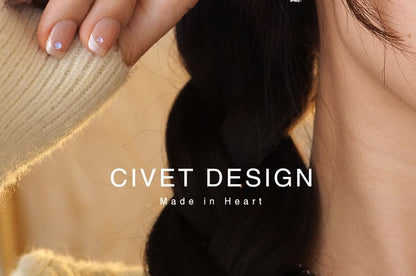 Coffee Clip On Stud Earring /