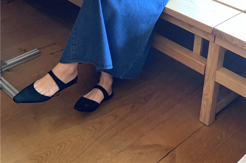 Round Neck Denim Dungaree Dress with Crossbody Bag Set