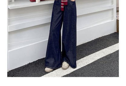 Plus Size Set: Dog Print Sweater + Striped Knit Cape