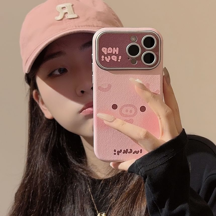 Phone Case Faux Leather Animal