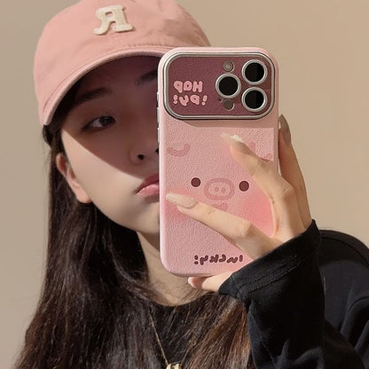 Phone Case Faux Leather Animal