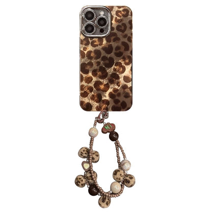 Phone Set Print / Strap Leopard Case