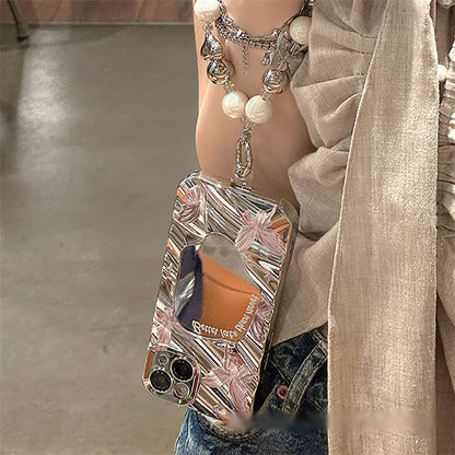 / Strap Case Phone Mirrored Butterfly Set