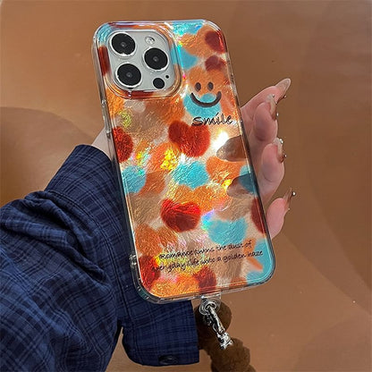 Pom Strap Phone / Smiley Case Set