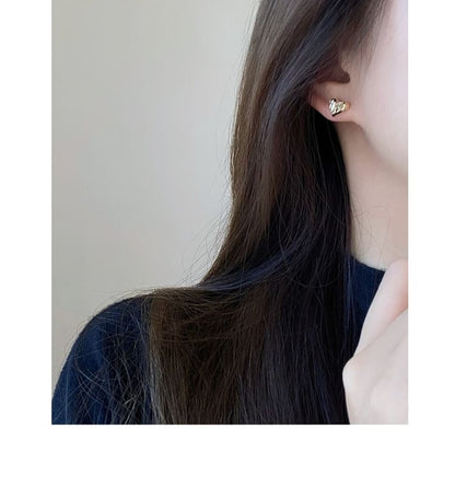 925 Stud Silver Earring Sterling Heart