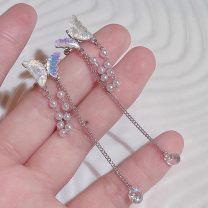 Ear Butterfly Faux Cuff Pearl