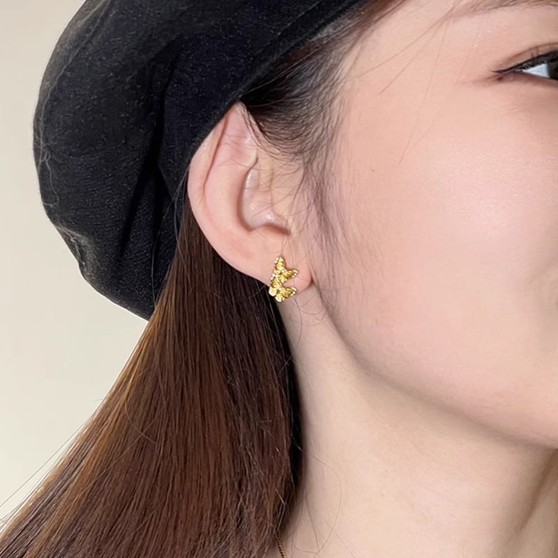 Silver 925 Butterfly Sterling Stud Earring