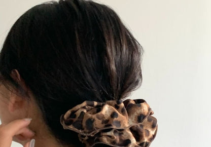 Hair Scrunchie Leopard Print