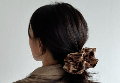 Hair Scrunchie Leopard Print