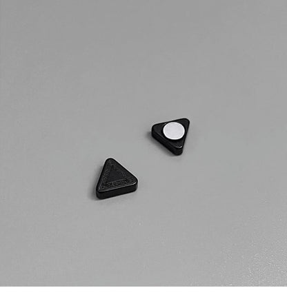 Geometric Alloy Stud Earrings - Triangular Set
