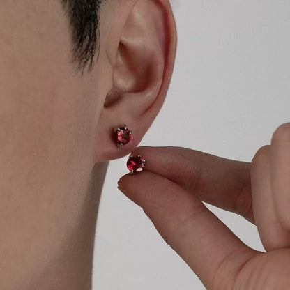 Crystal Stud Earrings - Rhinestone Alloy Set