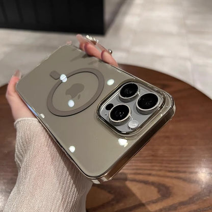 with Phone MagSafe) (Compatible Transparent Magnetic Case