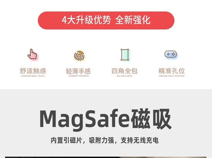 with Phone MagSafe) (Compatible Transparent Magnetic Case