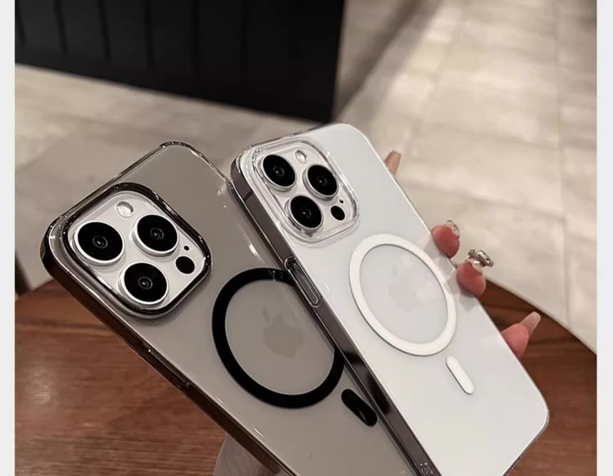 with Phone MagSafe) (Compatible Transparent Magnetic Case