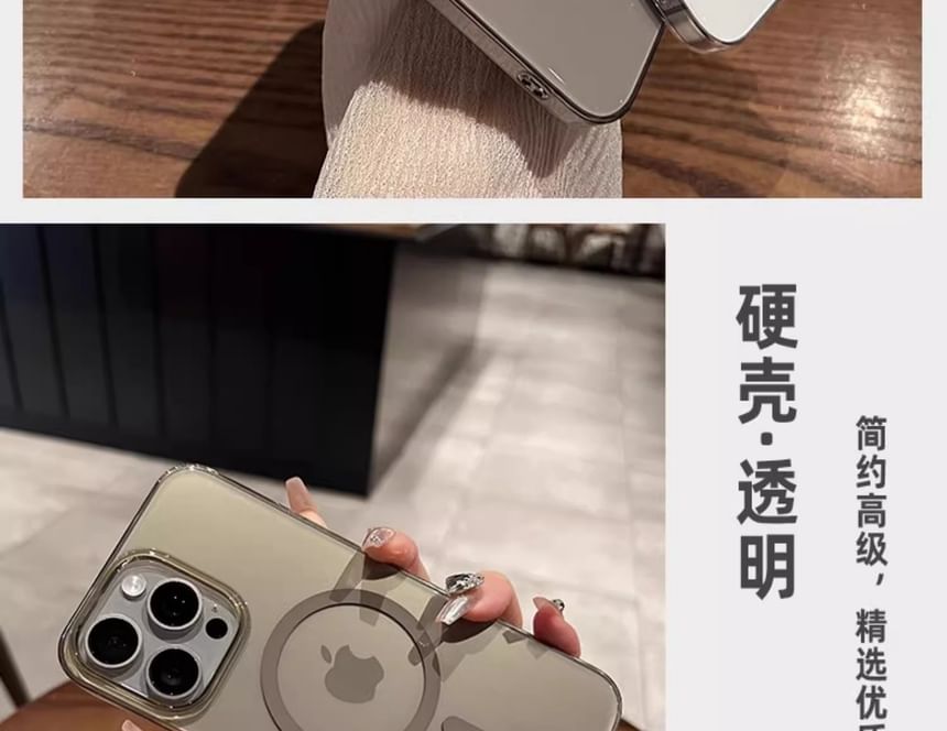 with Phone MagSafe) (Compatible Transparent Magnetic Case