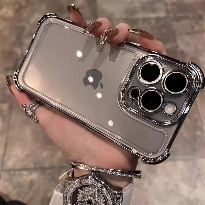 Phone Padded Metallic Case