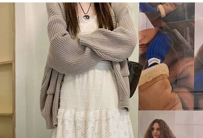Tiered Lace Maxi Skirt with Elastic Waist