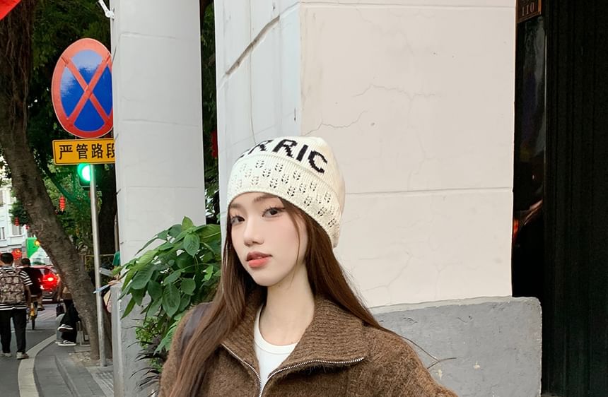 Plain Turtleneck Zip Cardigan