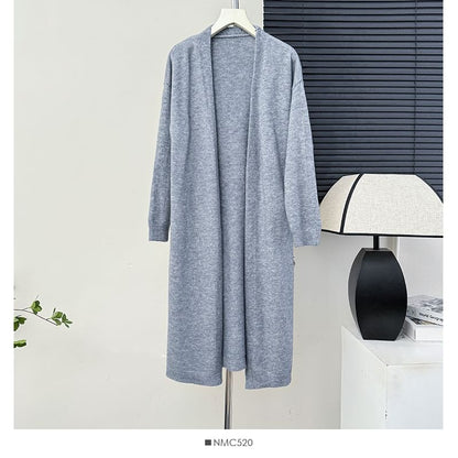 Open-Front Long Cardigan - 6 Colors